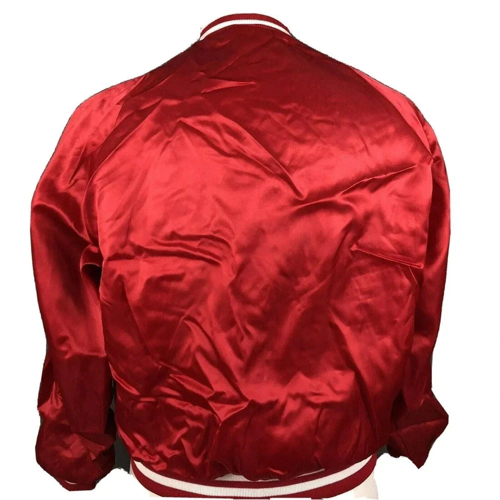 Alcoa Aluminum Co Vintage‎ 80s Satin Bomber Jacket Medium FIT Team Coat Pla-Jac